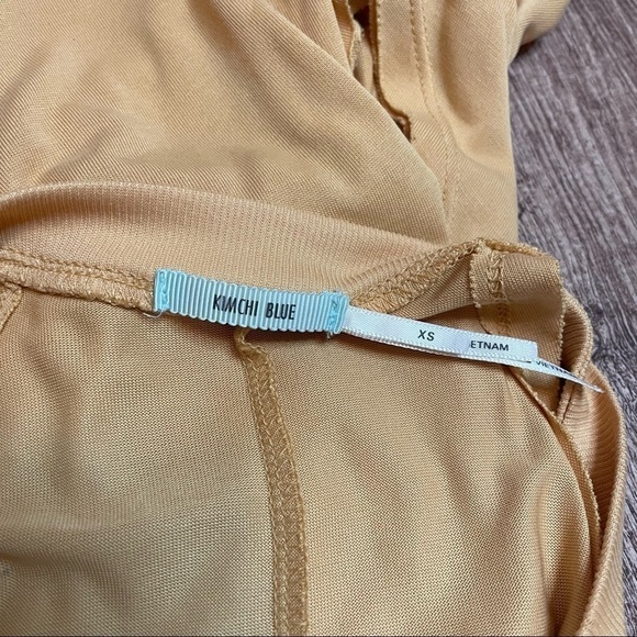 Kimchi Blue Urban Outfitters Moonchild Babydoll Tank Top Golden - Picture 6 of 7